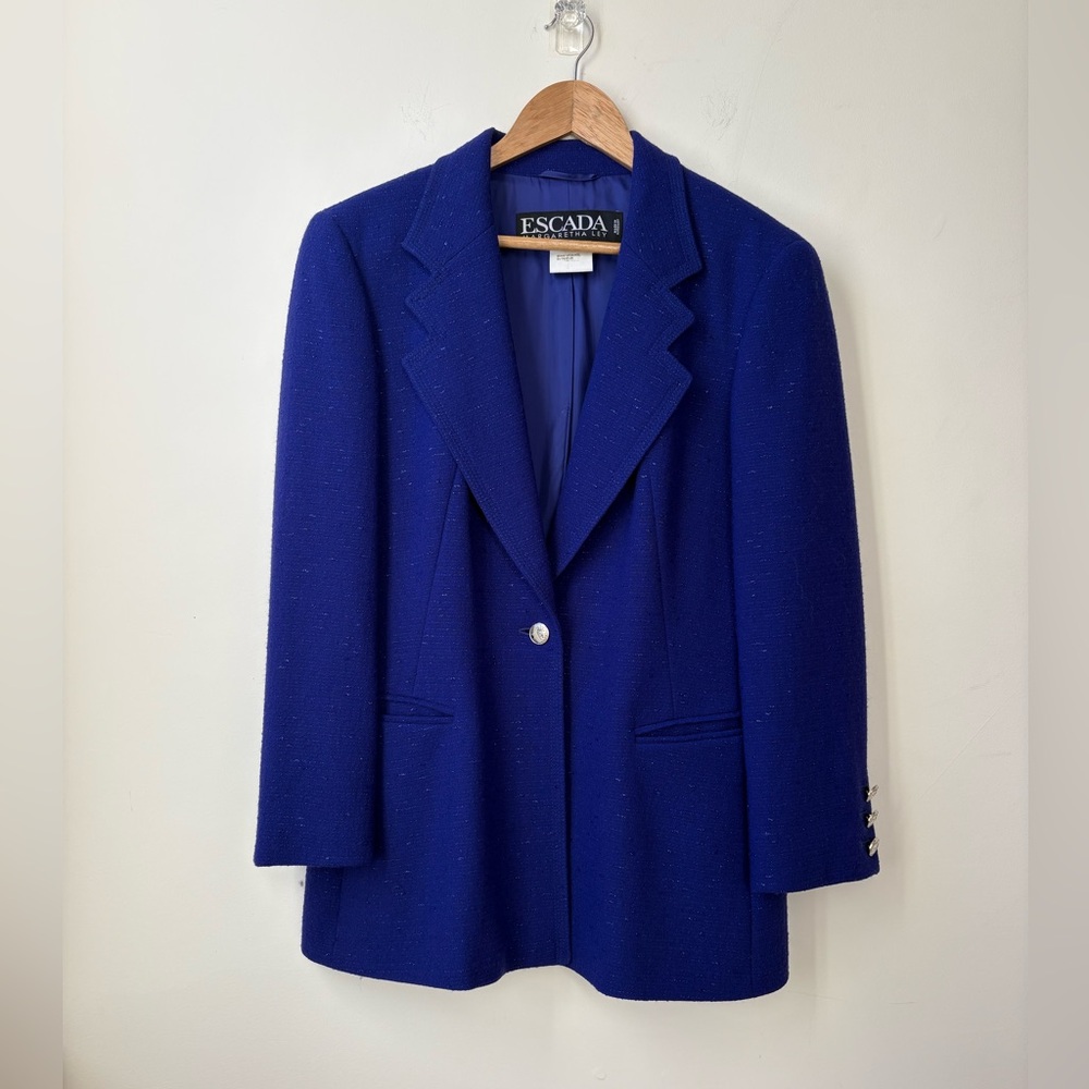 Vintage Escada Holiday Sparkle Blazer - Picture 12 of 16